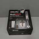 Mueller Multistick 800W 4-in-1 Immersion Blender Handheld, 12 Speed Hand Mixer - Turbo Boost, Heaviest Duty Copper Motor, Titanium Blades Hand Blender, Milk Frother Wand, Whisk, Beaker, Chopper, Grey (Grey)