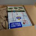 HopeRock 2 in 1 Kids Basketball Hoop and T Ball Set, Adjustable Basket Ball Stand,Hanging Tee Baseball for Toddlers Boys Girls Ages 2 3 4 5 6 7 8 Years Old, Outdoor Toys Gifts