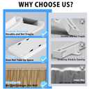 Double Row Curtain Track Ceiling Mounted, Silent Heavy Duty Curtain Track System, Sliding Rails for Curtains, Room Divider for Bedroom Living Room Hospital (Track Ships in Sections with Connectors)