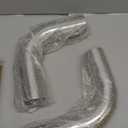 2.5 Inch 90 Degree DIY Custom Mandrel Exhaust Pipe Tube Pipe, T304 Stainless Steel, Universal Fit, 17.32 Inch End to End Length, 2.5'' OD Mandrel Bend Pipe 2PCS