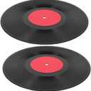 Cabilock Vintage Fake Vinyl Record 11.73 Inch Retro Wall Decor for Home Bar Cafe Music Party Supplies Artistic Vinyl Record Wall Sign