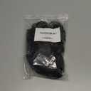 ANOGOL Hair Cap+Shoulder Length Black Curly Wig Middle Length Fluffy Wig Short Black Wavy Hair Halloween Cosplay Party Costume 70s Rock Star