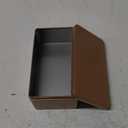 MAGICLULU 1 Pcs Metal Tin Box Metal Empty Rectangular Cookie Tins with Lid Tea Storage Box for Treats Candle Favors Home Storage Supplies 7 x 3.85 x 2.52Inch