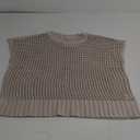 ANRABESS Women's Tops 2025 Trendy Summer Shirts Crochet Cap Sleeve Knitted Sweater Beach Vacation Clothes Fall Fashion Outfits Beige XL