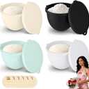 4 Pack Multicolor Silicone Bowl Liners w/Lids for Kitchenaid Tilt-Head 5 QT Stand Mixers, Practical, Durable, Food-Grade Mixer Attachments for Baking & Cooking, Not for Bowl-Lift Models