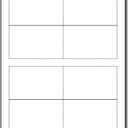 Small White Linen Textured Place Cards - Printable Tent Cards for Inkjet & Laser Printers - 200 Tent Cards