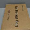 6 Packs Large Toy Storage Bags with Labels, Reusable Clear PVC Board Game Storage, Travel Waterproof Organizer Bags with Zipper for Building Blocks, Puzzle, Kids Books (black)