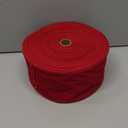 Syhood Christmas Wired Velvet Ribbon with Gold Edge Waterproof Velvet Decoration Ribbon Wrapping for Xmas Wreath Bows Floral Craft Ornaments(4 Inch X 60 Yard,Scarlet)