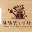 Granny's Bamboo Cutting Board Gifts, Kitchen Gifts For Granny's, Home Kitchen Decor, Bamboo Cutting Board With Warm Words, Mother's Day Birthday Gifts For Granny From Grandson Granddaughter -A37
