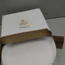 ejonirinjonir EI 18pcs White Wheat Straw Dinner Plates,Lightweight Dinner Plates,Premium Reusable Plastic Plates,Unbreakable Deep Big Plate for School,Family Dinner,Picninc