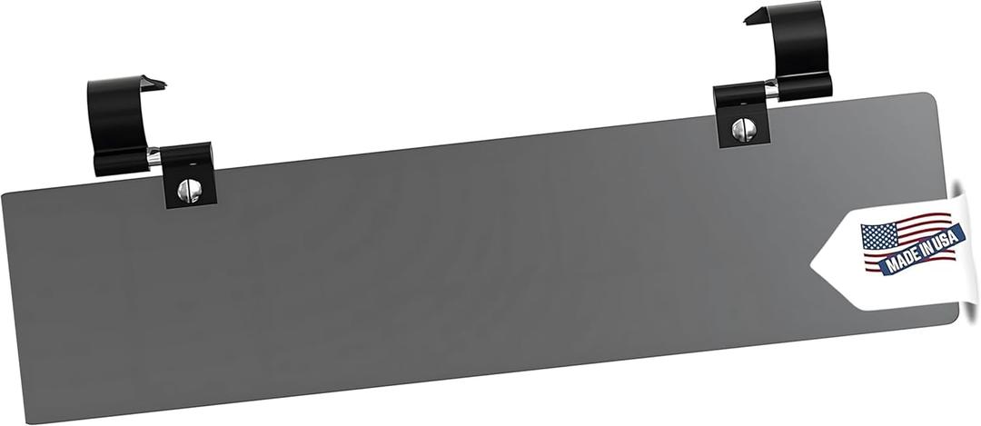 Glare Guard Polarized Sun Visor Extender for Car, Truck, SUV, Universal Fit, Adjustable UV400 Anti-Glare Protection, Automotive Dark-Tinted Lens Blocks 99.99% UV Rays, Safe Driving - Made in USA