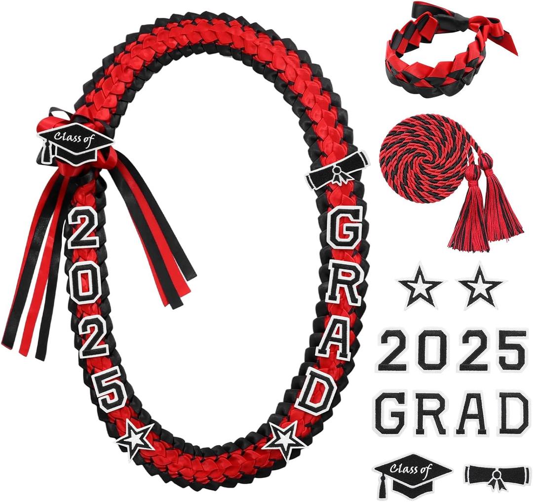 Graduation Leis 2026,Graduation Money Leis Embroidery with Honor Cord for Graduation Party Decorations Gifts