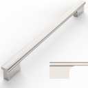 Amerdeco 10 Pack Brushed Satin Nickel Cabinet Pulls 9 Inch(228MM) Hole Centers Kitchen Cabinet Handles Hardware Kitchen Handles for Cabinets Cupboard Handles Drawer Pulls