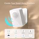 WiFi Motion Sensor, Smart PIR Motion Detector with Real-Time App Alerts, 128 Wide Angle & 8m Range, No Hub Required, Works with Smart Life/Tuya, Battery or USB Powered for Home Security Automation