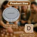 WodGod Crossword Dice Challenge Set for Adults 18 Wooden Letter Dice with Enhanced Vowel Distribution for Multiplayer Games & Vocabulary Building