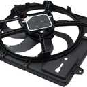 ApplianPar Engine Radiator Cooling Fan Assembly for Jeep Wrangler 2012-2017 Wrangler JK 2018 3.6L