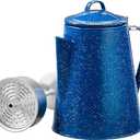 Alpine Mountain Gear 8 Cup Camping Enamel Coffee Percolator Made by Caddis Sports