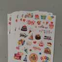 Sheets Happy Birthday Stickers, Variety of Styles Adhesive Cute Stickers Happy Birthday Party Supplies Decorations Decals for Kids