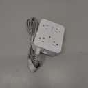 Surge Protector Power Strip - HANYCONY 8 Outlets 4 USB (2 USB C) Charging Ports, Multi Plug Outlet Extender, 5Ft Braided Extension Cord, Flat Plug Wall Mount Desk Charging Station for Home Office ETL