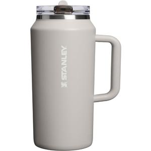STANLEY Quencher ProTour Flip Straw Tumbler with Leakproof Lid 64 oz | Built-In Straw & Handle | Cupholder Compatible for Travel | Insulated Stainless Steel Cup | BPA-Free | Grey