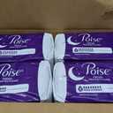 Poise Overnight Incontinence & Postpartum Pads for Bladder Leaks, 8 Drop Extra Coverage, 96 Count, Packaging May Vary