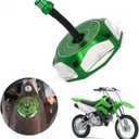 JFG RACING Dirt Bike Gas Cap,Motorcycle Gas Fuel Tank Cap with Breather Valve CNC for KX85 KX100 KX250 KX250F KX450F KX450 KLX450R KLX 110 KLX110 Dirt Pit Bike Green