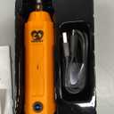 Casfuy 6-Speed Dog Nail Grinder - Newest Enhanced Pet Nail Grinder Super Quiet Rechargeable Electric Dog Nail Trimmer Painless Paws Grooming & Smoothing Tool for Large Medium Small Dogs (Orange)