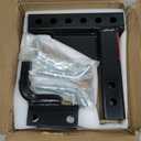 OPENROAD Adjustable Trailer Hitch Ball Mount, Fits 2-Inch Receiver, 1-Inch Hole, 7500lbs, 9-1/2" Drop/ 8-1/4" Rise Drop Hitch, Tow Hitch for Heavy Duty Truck with Stainless Steel Pins