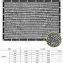 POYEE 40% 6.5ftx6.5ft Shade Cloth Garden Mesh Sun Shade Netting Sunblock Fabric with Grommets for Plants Heat Protection Patio Outdoor Greenhouse Pergola Vegetable Chicken Coop