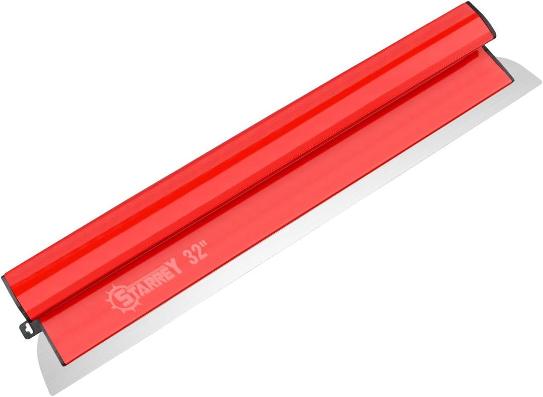 32 Inch Drywall Skimming Blade 0.3mm Stainless Steel Blade Ergonomically Designed Grip Drywall Knife for Drywall/Plaster/Wallboard （32"/80CM）