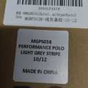 M MAELREG Boys Polo Shirt Short Sleeve Performance Moisture Wicking Dry fit Casual Striped Golf Shirts for Boys (Gray)