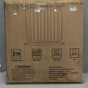 HOOEN 30" Tall Extra Wide Baby Gate for Doorways Stairs Large Long Dog Gates Pressure Mounted Indoor Safety Gates Walk Through Toddler Child Gates for Kids or Pets (White,76.38"-86.3")