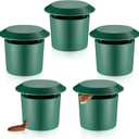 Qualirey 5 Pcs Beer Trap for Snails and Slugs, Reusable Plastic Snail Catcher Container (Beer Not Included), Physical Trap for Garden (Green)