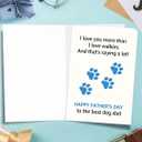 Fathers Day Card for Dog Dad, Father's Day Card Gift from Dog Dad