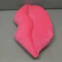 AELS 3D Large Lips Throw Pillows, Soft Decorative Love Pillows, Velvet Cute Pillow, 24 x 12 inches for Couch, Sofa, Bed, Living Room, Bedroom, Vivid Pink