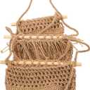 Unomor Tiered Fruit Basket Woven Kitchen Decor Easy Hang Storage Vegetable Holder for Home