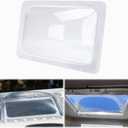 XMK 18" x 26" RV Skylight Replacement Cover for Camper Trailer Motorhome Roof, RV Shower Skylight Cover Outer Dome Fit 14" x 22" Openings, Impact Resistant, Clear