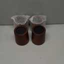 Bed Risers Wood Blocks - 1 Inch Circle Furniture Height Extenders Lifts for Sofa Couch Desk Chair Table Base Raising Space, Convenient Store and Cleaning, Pack of 4