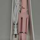 Auto Rotating Hair Curler - 4 Temperature and Timer Settings, Automatic Curling Iron with Automatic Shut-Off, Anti-Tangle and Scalding, Curling Wand for Long Lasting Curls (Pink)