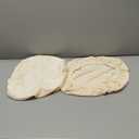 Smiry Velvet Seat Covers for Dining Room Chair Set of 2, Stretch Fit Removable Washable Chair Seat Cushion Protector Slipcovers with Ties, Cream