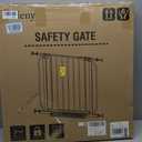 Baby Gate No Drilling, 29"-40" Auto Close Dog Gate Indoor for Doorways & Stairs, Pressure Mounted Adjustable Pet Gate, Easy Walk Through Child Gate for Children & Pets Stroller Friendly, White