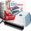 10-Pack Variety Vacuum Storage Bags for Comforters, Blankets & Clothes  Vacuum Sealed Compression Bags with Hand Pump  Space Saver Storage Bags for Bedding,Travel & Organization (2S, 2M, 3L & 3XL)