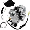 TRX 450 Carburetor Replace for Honda Foreman 450 TRX 450 TRX450ES TRX450FE TRX450FM TRX450S 1998-2004 with Base Cover & Screw Free Throttle Cable