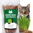 The Cat Ladies 100% Organic Cat Grass Seed (Non GMO) 8oz