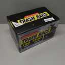 100 Count 55-60 Gallon Trash Bags, Sturdy & Tear-Resistant Commercial Can Liners 55 Gallon, Large Garbage Bags, Large Black Trash Bags for Commercial, Lawn and Leaf Bags