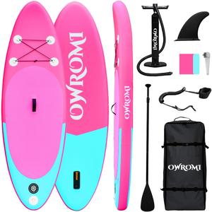 Kids Stand Up Paddle Board with Inflatable SUP Accessories, Non-Slip Comfort Deck Inflatable Paddle Board for Kid, Durable, Lightweight Fin for Youth & Kids (7'10"X 30"X 6")