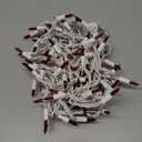 Christmas Lights 100 Count Red Christmas Tree String Lights with White Wire for Outdoor Indoor Christmas Decorations Wedding Decorations Valentines Day Decor,UL Certified (21feet) (21ft)