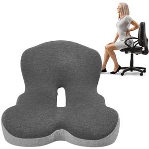Buttocks Cushion for Office Chair Memory Foam Truck Seat Cushion Gaming Cushion Seat Seat Pad for Butt Support Tailbone Relief Ergonomic Chair Cushion for Home Car or Work