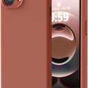 LOVE 3000 Designed for iPhone 16e Case, Premium Silicone with [Soft Anti-Scratch Microfiber Lining] Shockproof Protective Phone Case for Men Women Girls 6.1", Caramel
