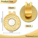 GEYGIE I Got A Cold on Every Hole Black Gold Golf Ball Marker with Magnetic Hat Clip, Golf Accessories for Men Women, Golf Gifts for Men Women Golfer, Birthday Retirement Gifts for Dad Papa Golf Fan